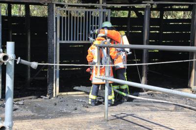 Mehrere tausend Euro Schaden bei Brand eines Unterstandes in Karlsbad